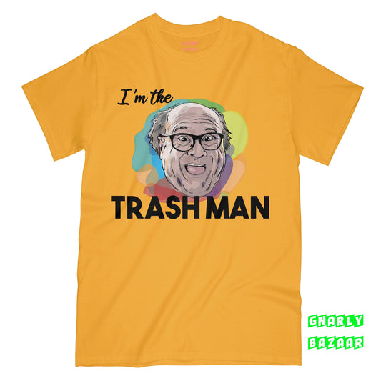 Trash Man Always Sunny In Philadelphia Danny DeVito Frank Reynolds Christmas Tee Shirt Funny Hand Drawn Artist Print IASIP Tshirt Gift