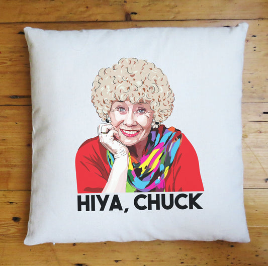 Vera Duckworth Coronation Street Corrie Yorkshire Cushion Cover Kitsch Funny Gift