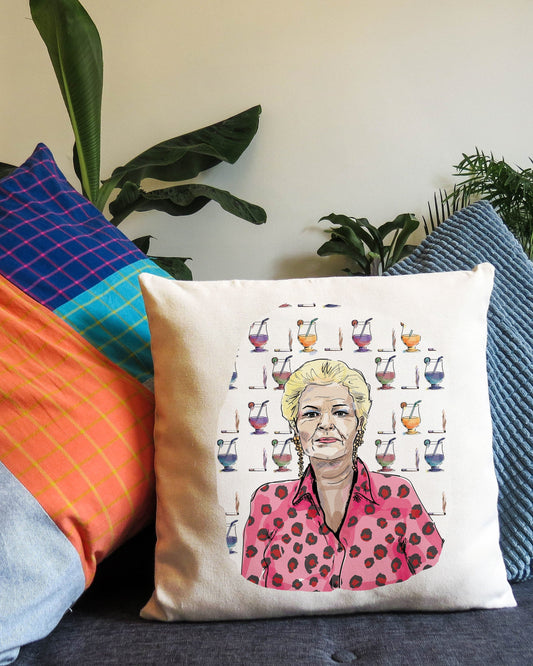 Pat Butcher Eastenders Cushion Cover Kitsch Funny Gift