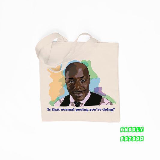 Peep Show Alan Johnson Normal Pooing Funny Quote Eco Tote Bag Christmas Stocking Filler Gift