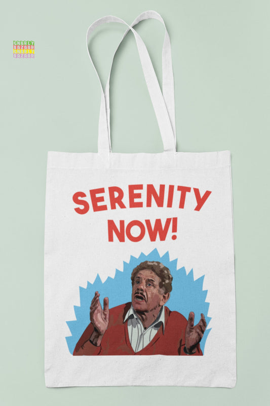 Serenity Now! Frank Costanza Tote Bag Seinfeld Eco Letter Box Gift