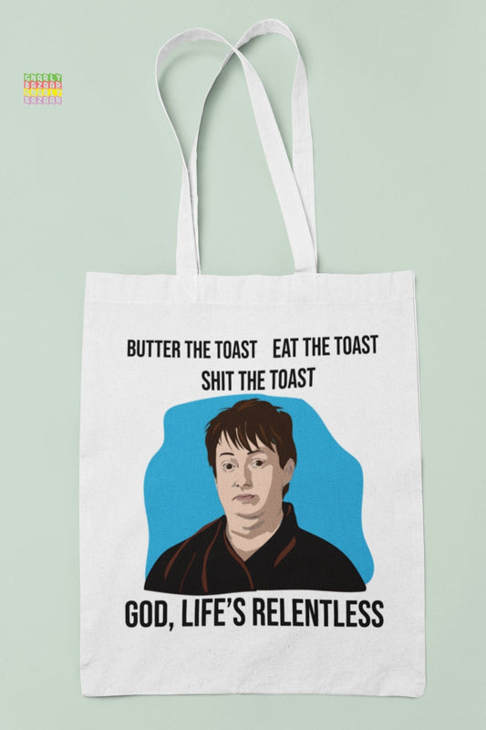 Peep Show Mark Butter The Toast Quote Tote Bag Stocking Filler Funny Gift