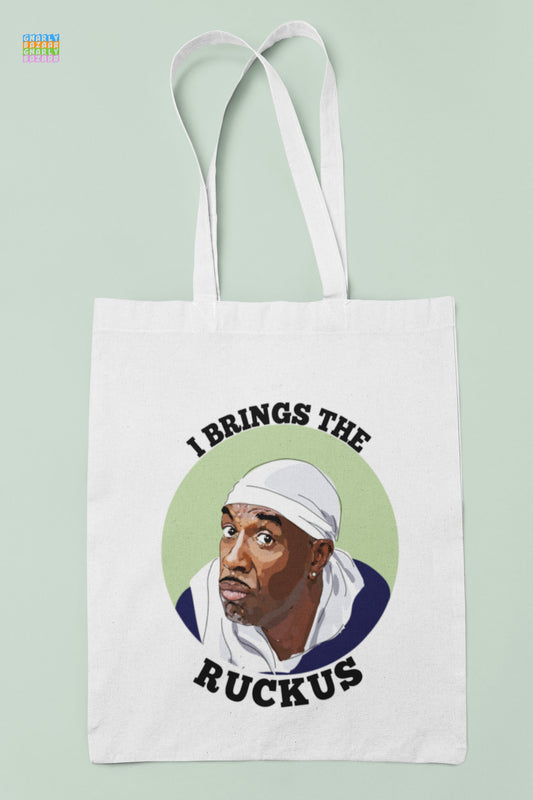 Leon Black Curb Your Enthusiasm Tote Bag Brings the Ruckus Quote Gift