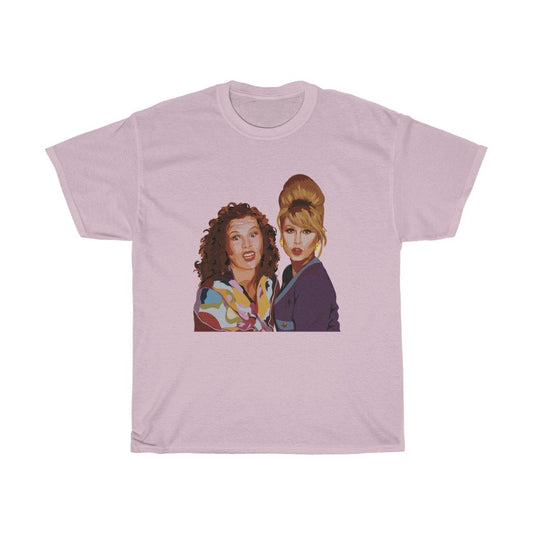 Ab Fab Absolutely fabulous Patsy Eddie Unisex Lighter Colour Cotton Tee