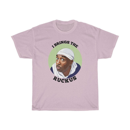 Leon Brings the Ruckus Lighter Colour Cotton Tee Curb Your Enthusiasm Larry Funny
