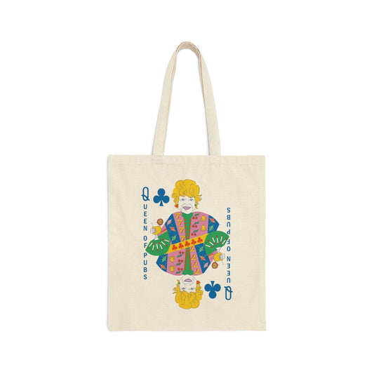 Peggy Queen of Pubs Art Canvas Tote Bag