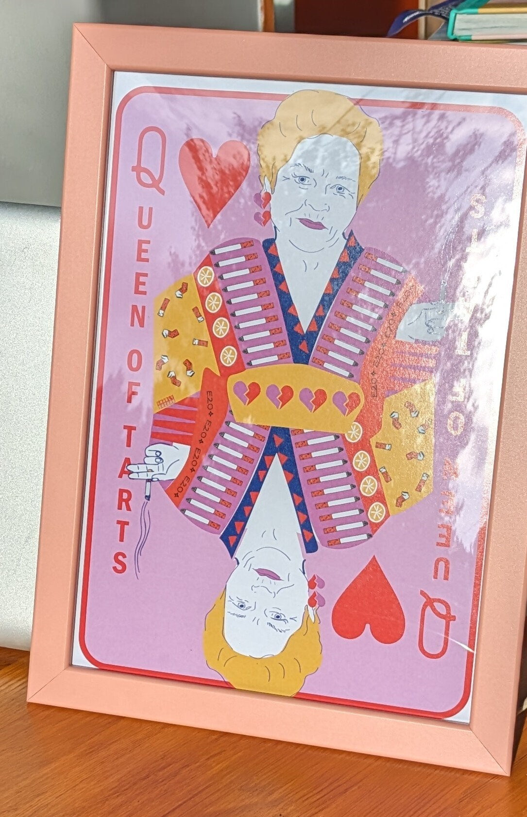 Pat Butcher Eastenders Queen of Tarts Playing Card Art Print A4