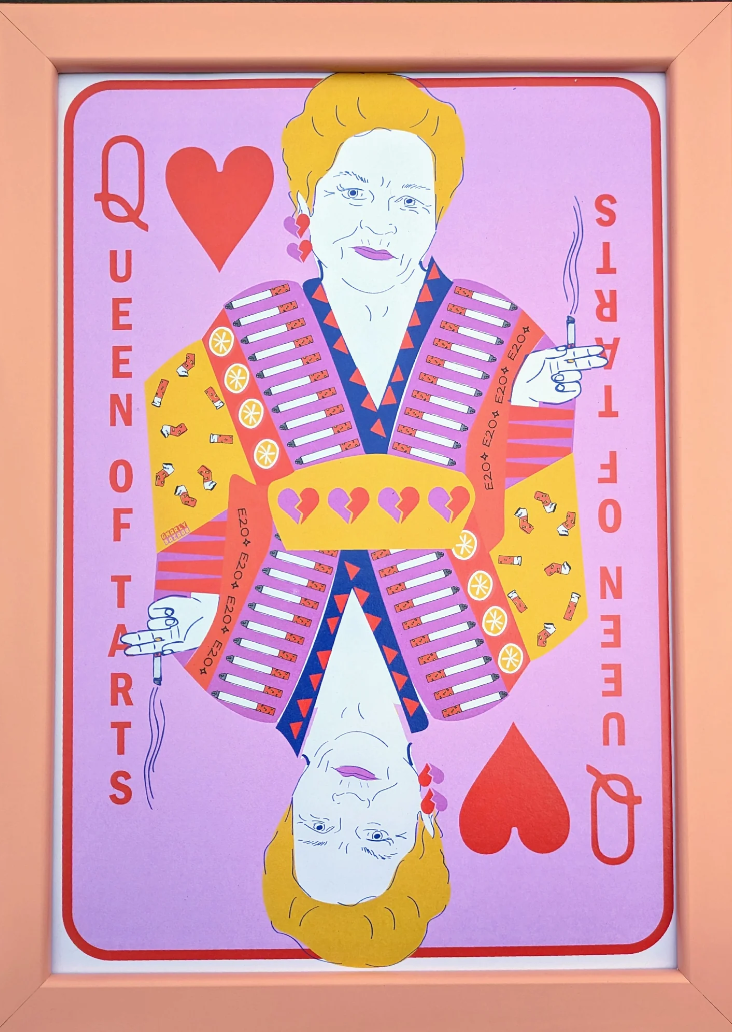 Peggy and Pat Playing Card Art Prints