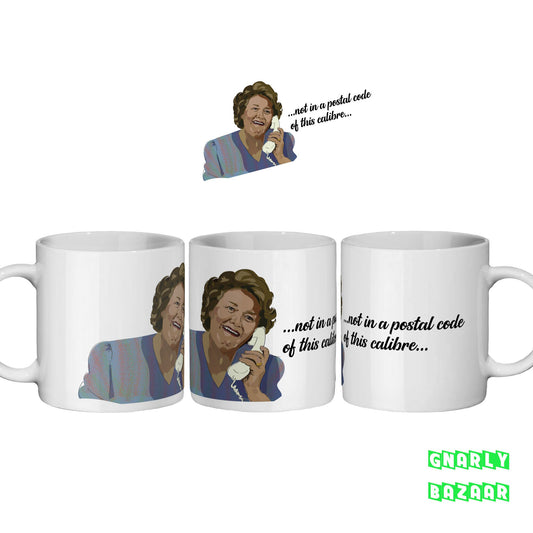 Hyacinth Bucket Bouquet British TV Gold Middle Class Postal Code Drinking  Funny Mug Gift